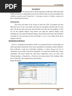 Excel Introduction