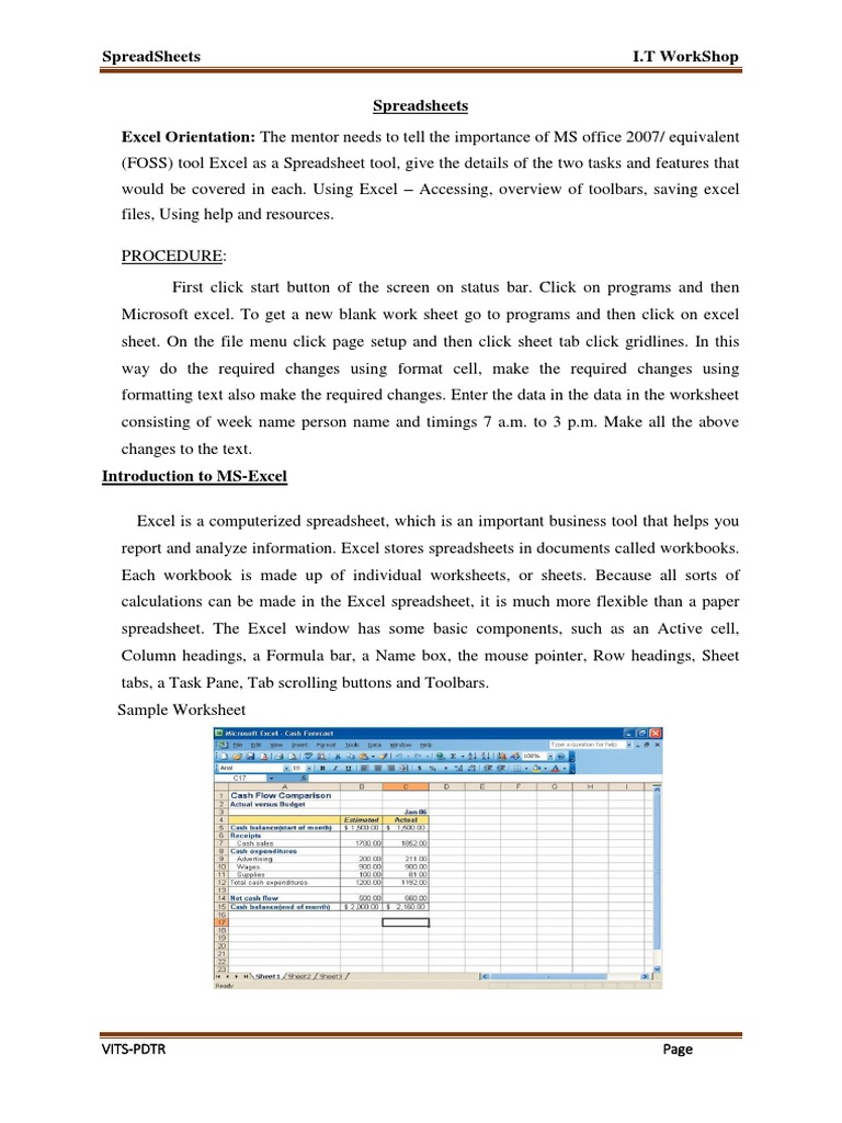Excel Introduction | PDF | Microsoft Excel | Spreadsheet