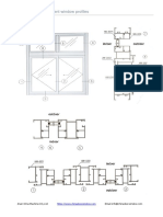 WM50 Aluminum Casement Window Profiles: Node Diagram