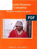 Geografa Humana de Colombia Region Andina Central Tomo IV Volumen I