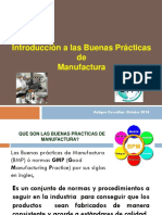 Introducción a las Buenas Prácticas de Manufactura (BPM