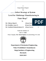 Zero Defect Strategy at System Level For Multistage Manufacturing in Paint Shop