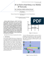 Effect of Handoff On End-to-End Delay Over Mobile IP Networks