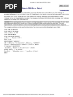 Advantage CA-Visual Objects RDD Error Object