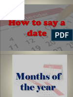 How To Say A Date