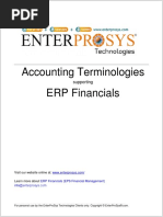 Accounting Terminologies ERP Financials: Supporting