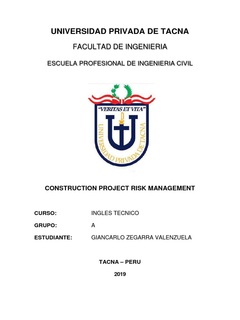 Construction Project Risk Management | Download Free PDF | Risk | Risk ...