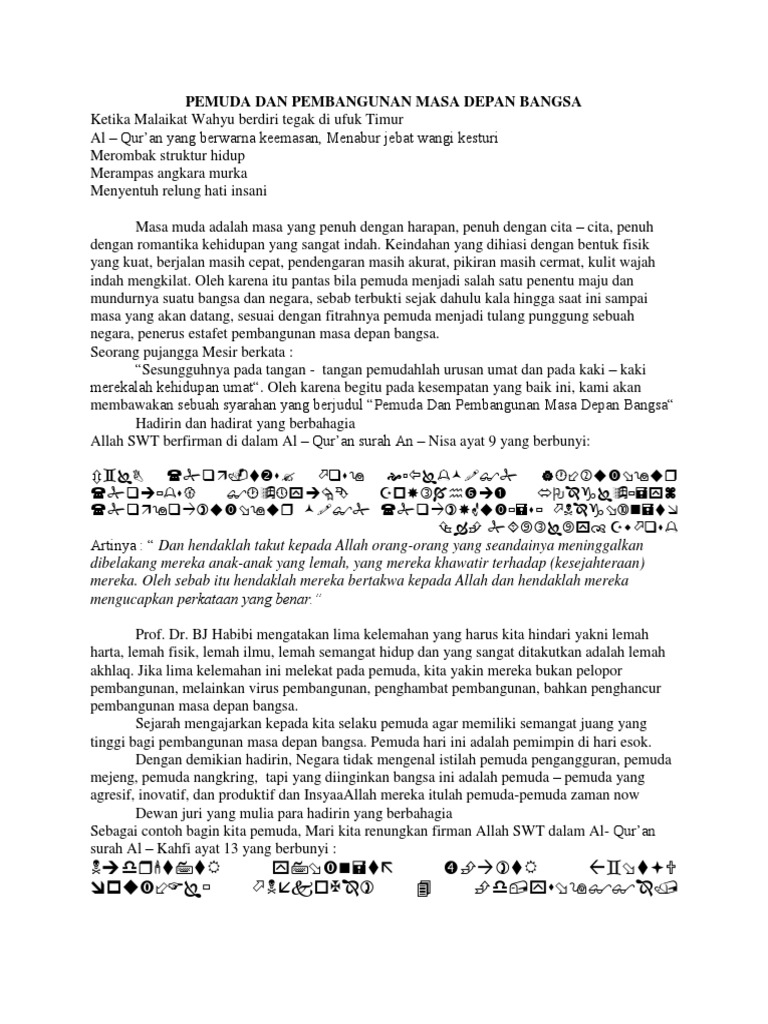 Contoh Teks Pidato PDF