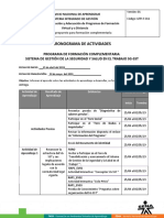 Cronograma de Actividades Del SGSST.