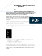 Programación orientada a objetos y tipos de datos abstractos