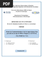 Etude de l’Automatisation Et de La Supervision d’Un Procédé de Lavage de Filtres Niagara a CEVITA (1)