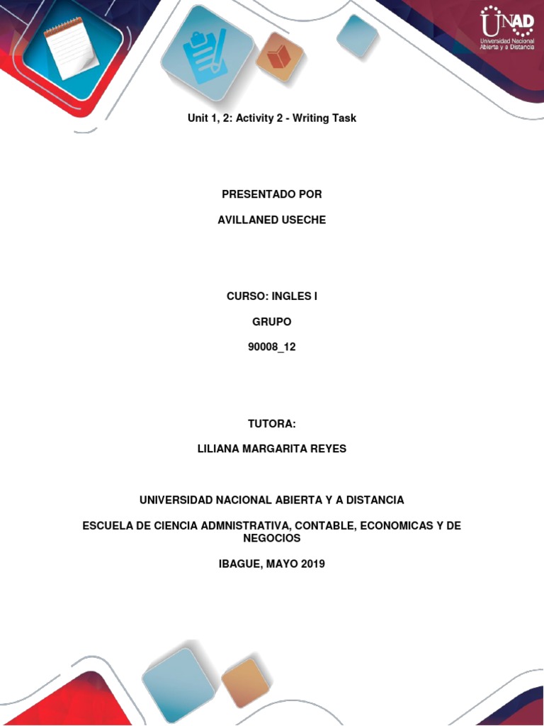 Unit 1, 2 Activity 2 - Writing Task | PDF | Leisure