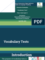 vocabulary tests