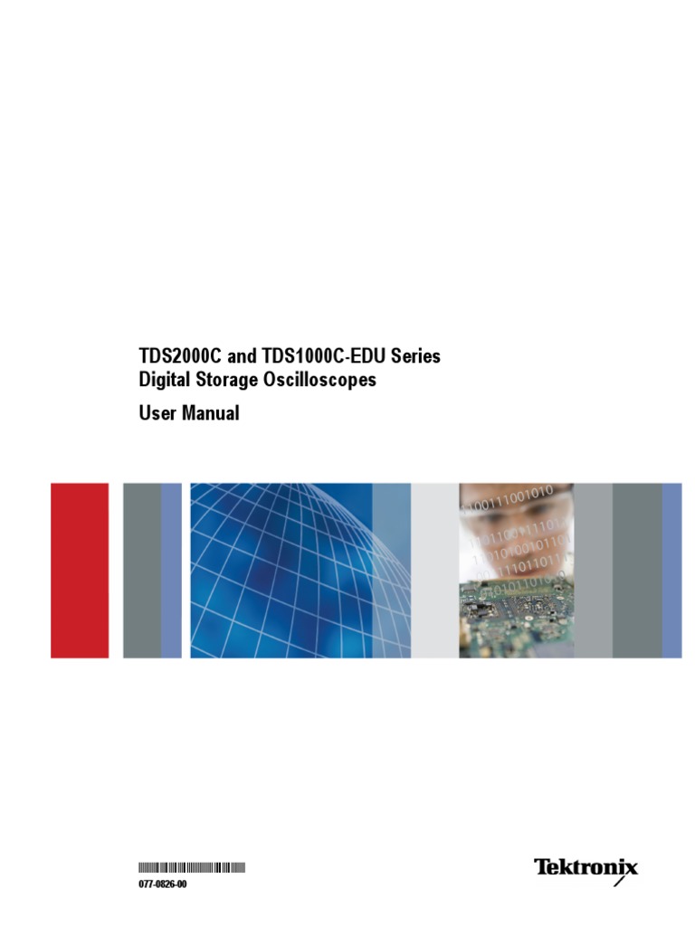 TDS2000C and TDS1000C EDU Oscilloscope User Manual EN PDF | PDF