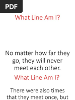 What Line Am I?