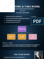 Tyler Model & Taba Model Curriculum Theory Comparison