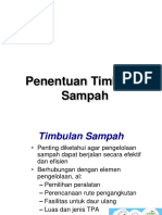 Minggu Ke-3 Penentuan Timbulan Sampah