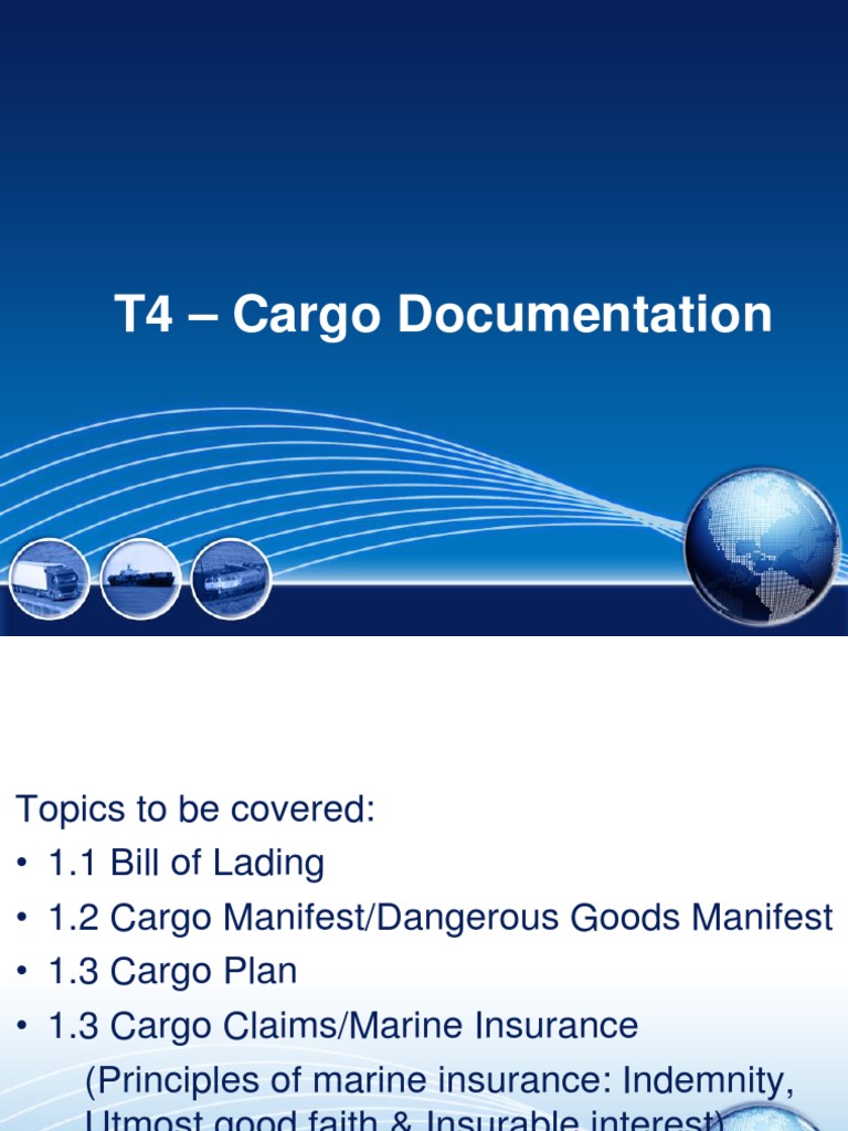 Cargo Documentation Essentials | PDF | Bill Of Lading | Cargo