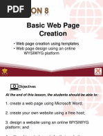 L8 Basic Webpage Creation