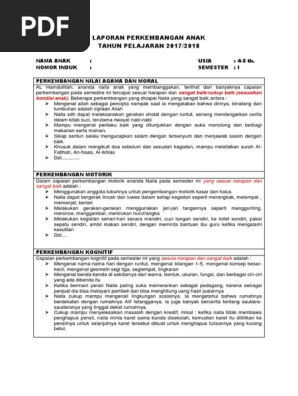 Tk Contoh Narasi Raport 1