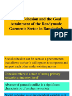 Social Cohesion and The Goal Attainment of The Readymade Garments Sector in Bangladesh