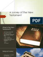 A Survey of The New Testament - PowerPoint