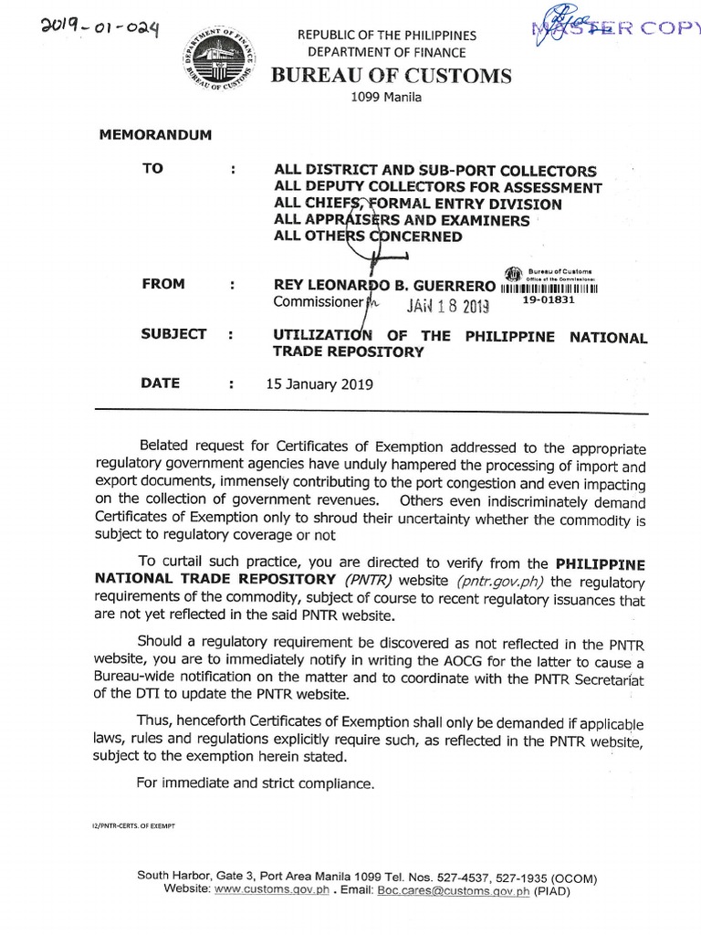 Utilization of The Philippine National Trade Repository | PDF