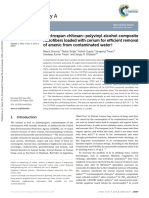 Electrospun Chitosan-Polyvinyl Alcohol Composite Nanofibers Loaded With Cerium For Efficient Removal of Arsenic From Contaminated Water