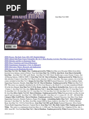 Iron Man Volume Comic