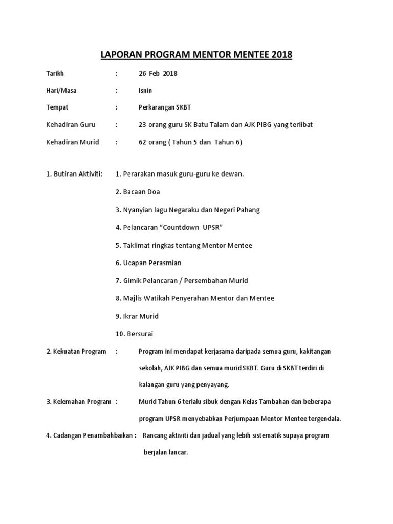 Mentor Mentee Program Launch | PDF