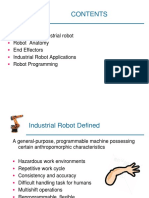 Sections: Definition of Industrial Robot Robot Anatomy End Effectors Industrial Robot Applications Robot Programming