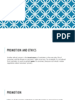 Promotion and Ethics