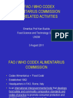 #4 Fao / Who Codex Alimentarius Commission and Related Activities