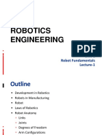Robotics Engineering: ME 406T Unit-1 Robot Fundamentals Lecture-1