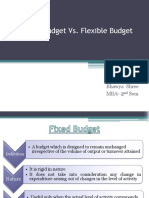 Fixed Budget Vs Flexible Budget