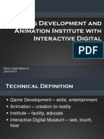 Gaming Development and Animation Institute With Interactive Digital Museum