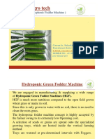 Grow high-quality livestock feed with a hydroponic fodder machine