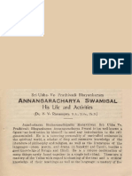 Annagaracharyar Swami Life and Activities