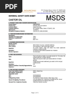 Castor Oil: Material Safety Data Sheet