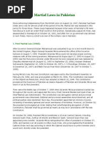 Martial Laws in Pakistan