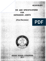 IRC SP 69 2011 Guidelines Specifications For Expansion Joints PDF