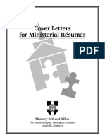 Cover Letters For Ministerial Resumes