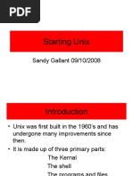 Starting Unix