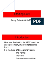 Starting Unix