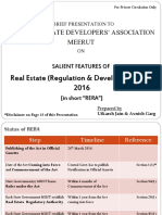 Salient Features of Real Estate (Regulation & Development) Act 2016