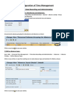 Configuration of Time Management-Absence Quota