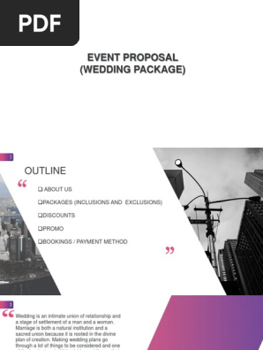 Event Proposal - Wedding - Final