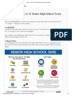 How To Choose K To 12 Senior High School Track and Strand