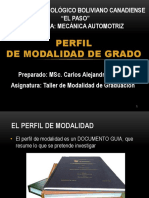 Perfil de Modalidad 3