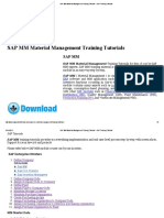 SAP MM Material Management Training Tutorials - SAP Training Tutorials PDF